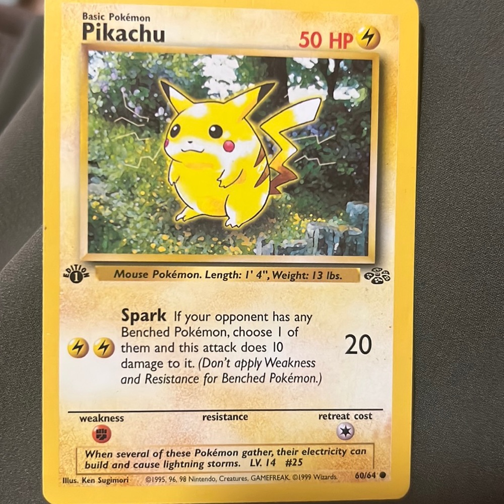 Pikachu 1st edition